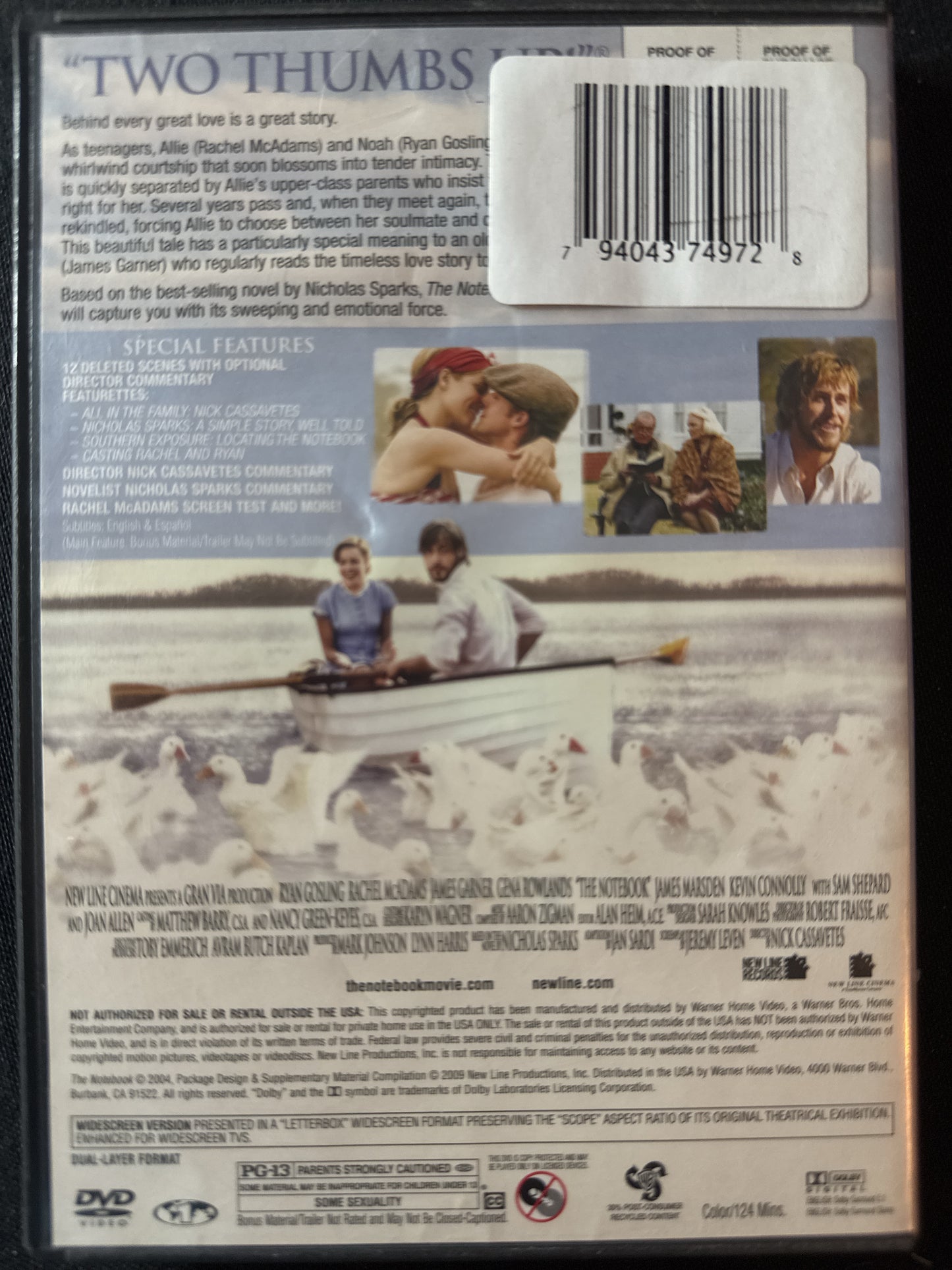 The Notebook DVD