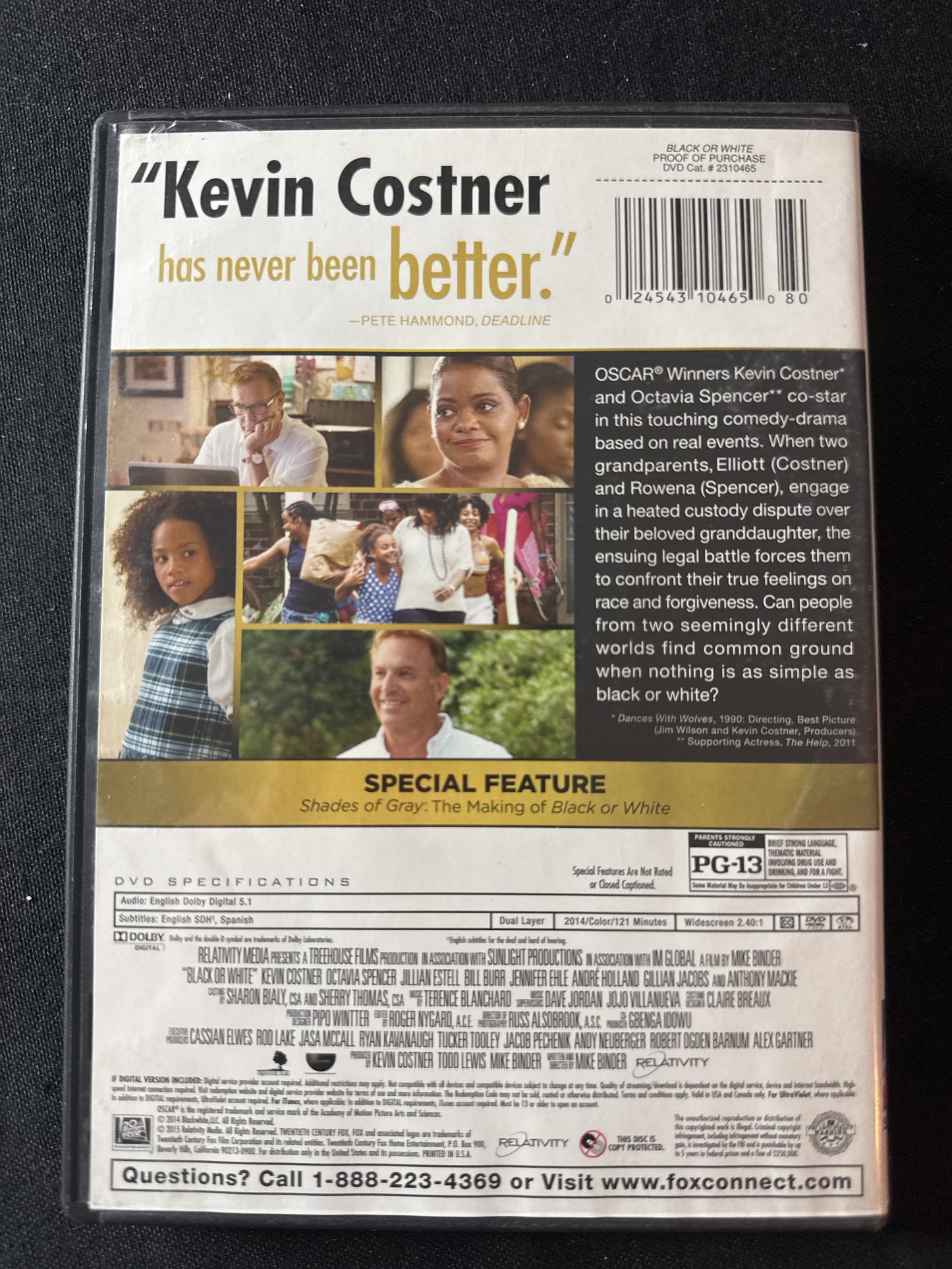 Black or White DVD