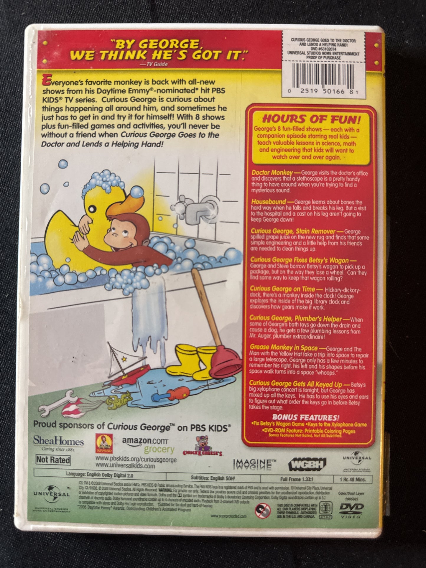 Curious George Goes to the Doctor and Lends a Helping Hand DVD