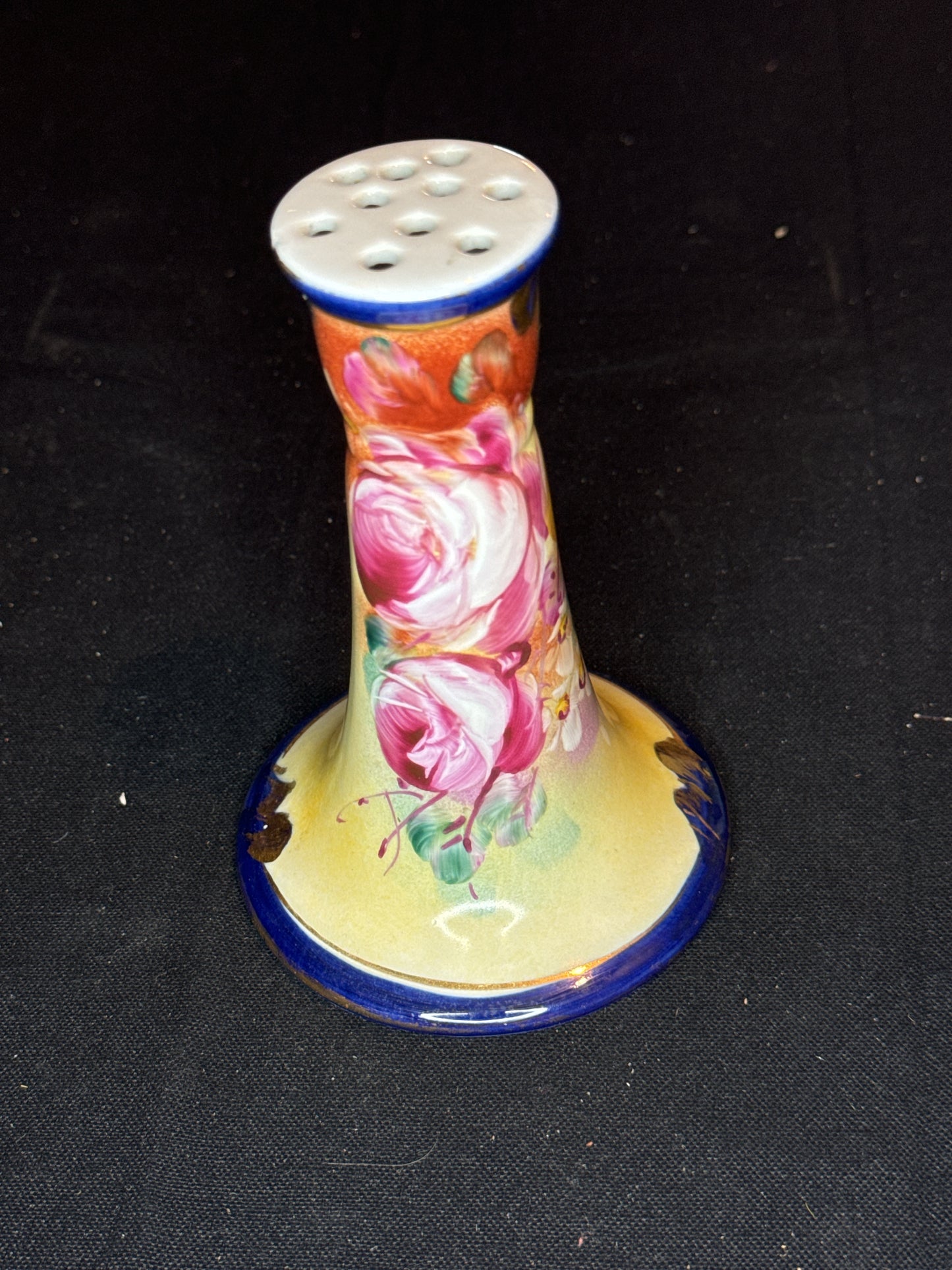 Limoges China Floral Guild Ceramic Hat Pin Holder Vintage