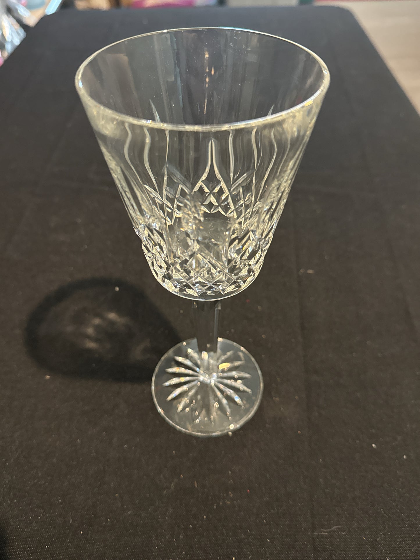 Waterford Crystal Lismore Water Goblet 8.25" Tall