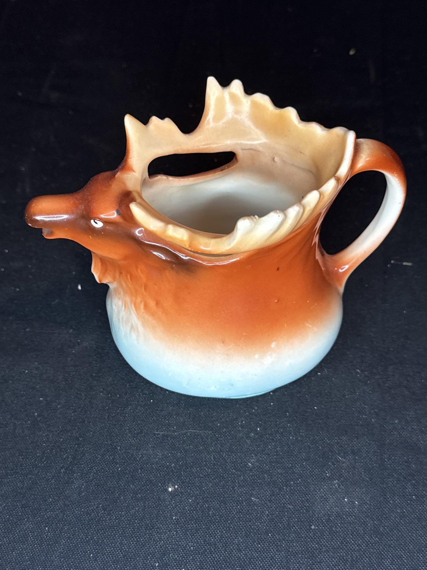 Vintage Porcelain Elk Moose Stag Antler Creamer Pitcher Made in Austria