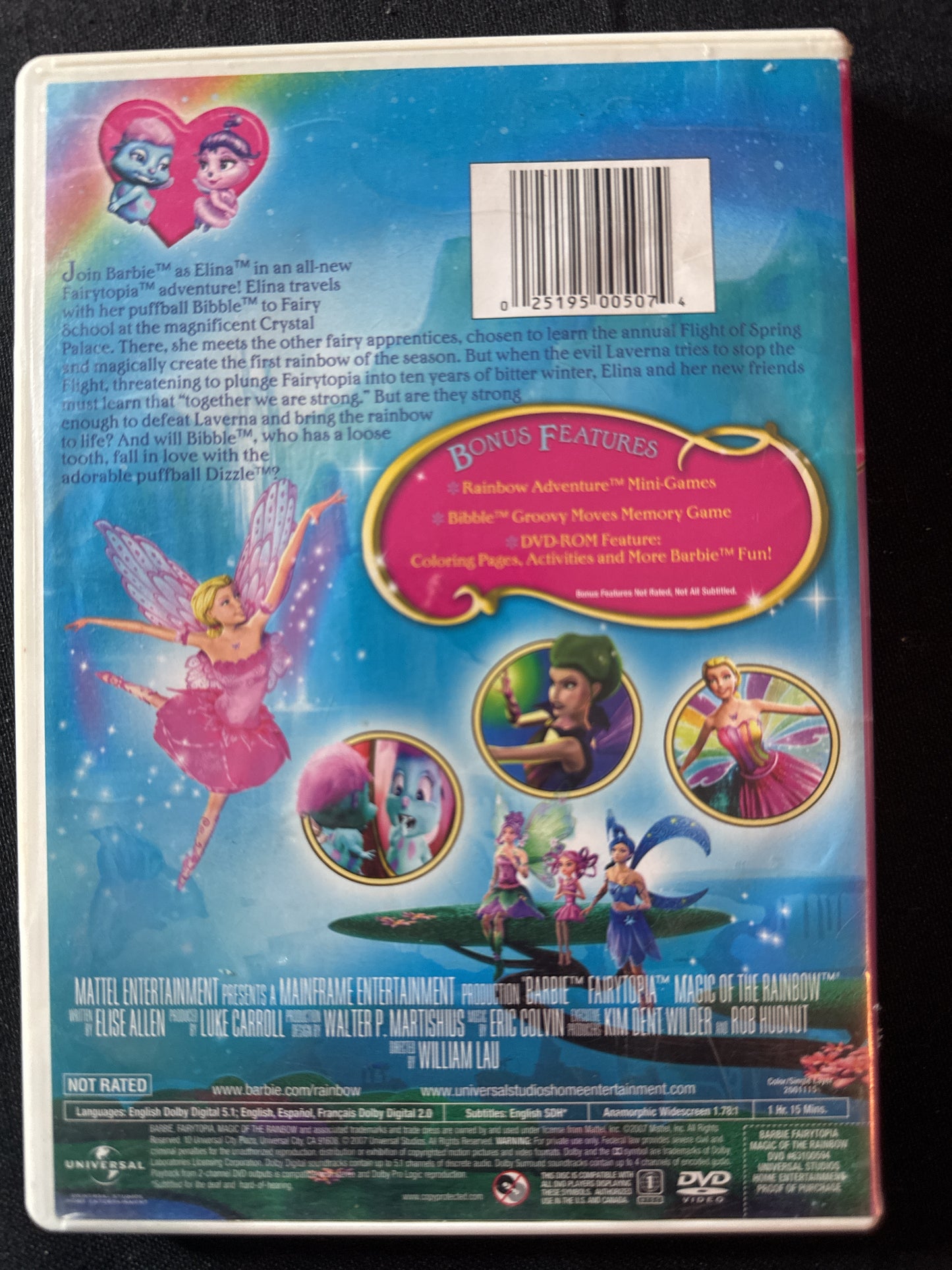 Barbie Fairytopia Magic of the Rainbow DVD