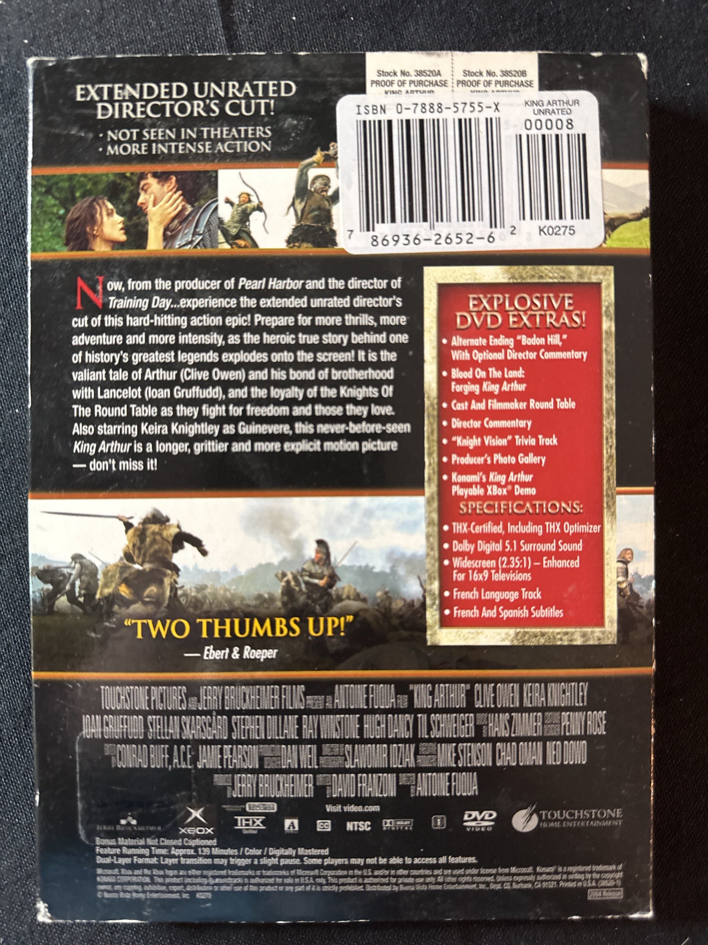 King Arthur Director's Cut Extended Unrated Version DVD