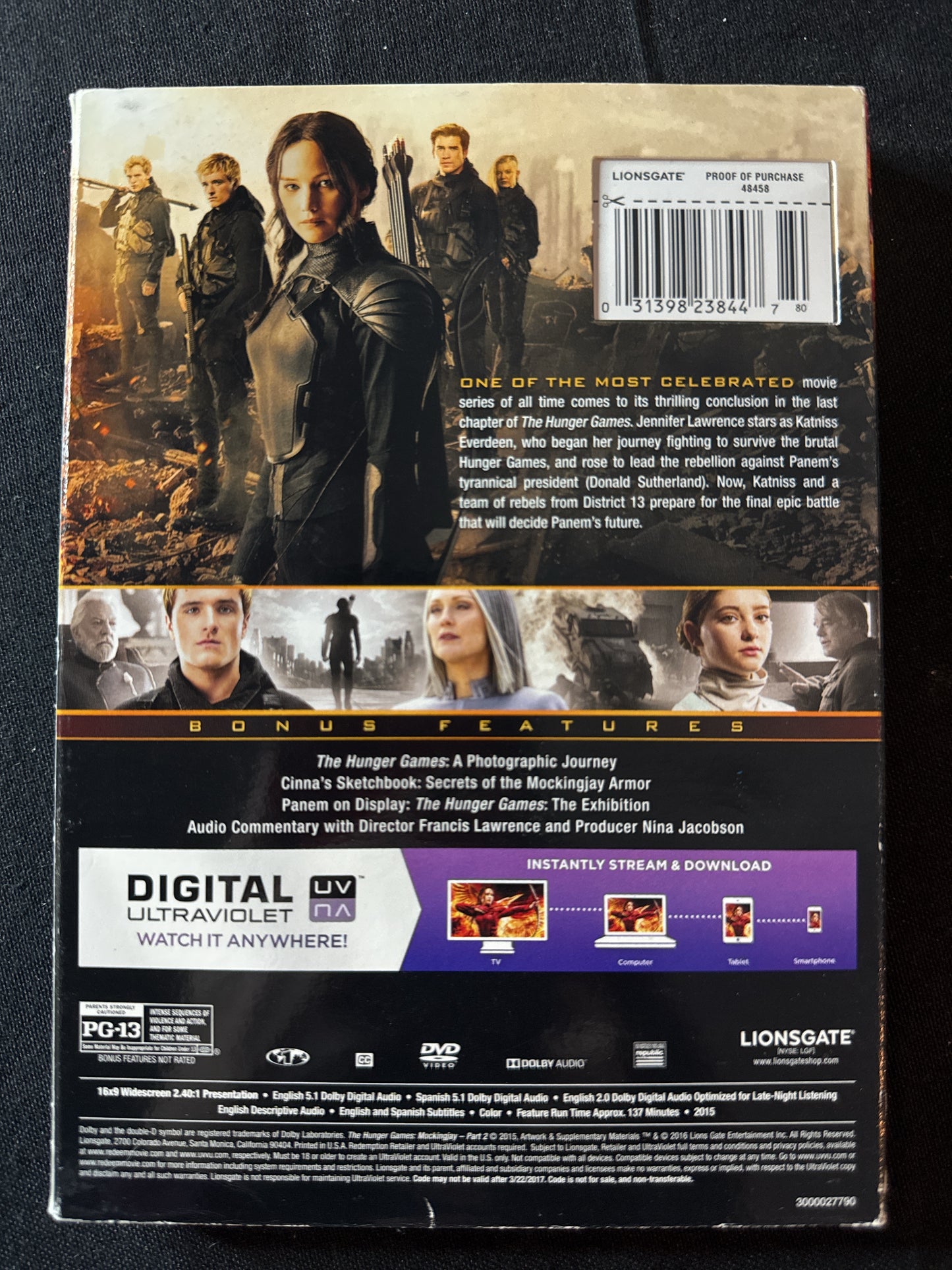 The Hunger Games Mockingjay Part 2 DVD