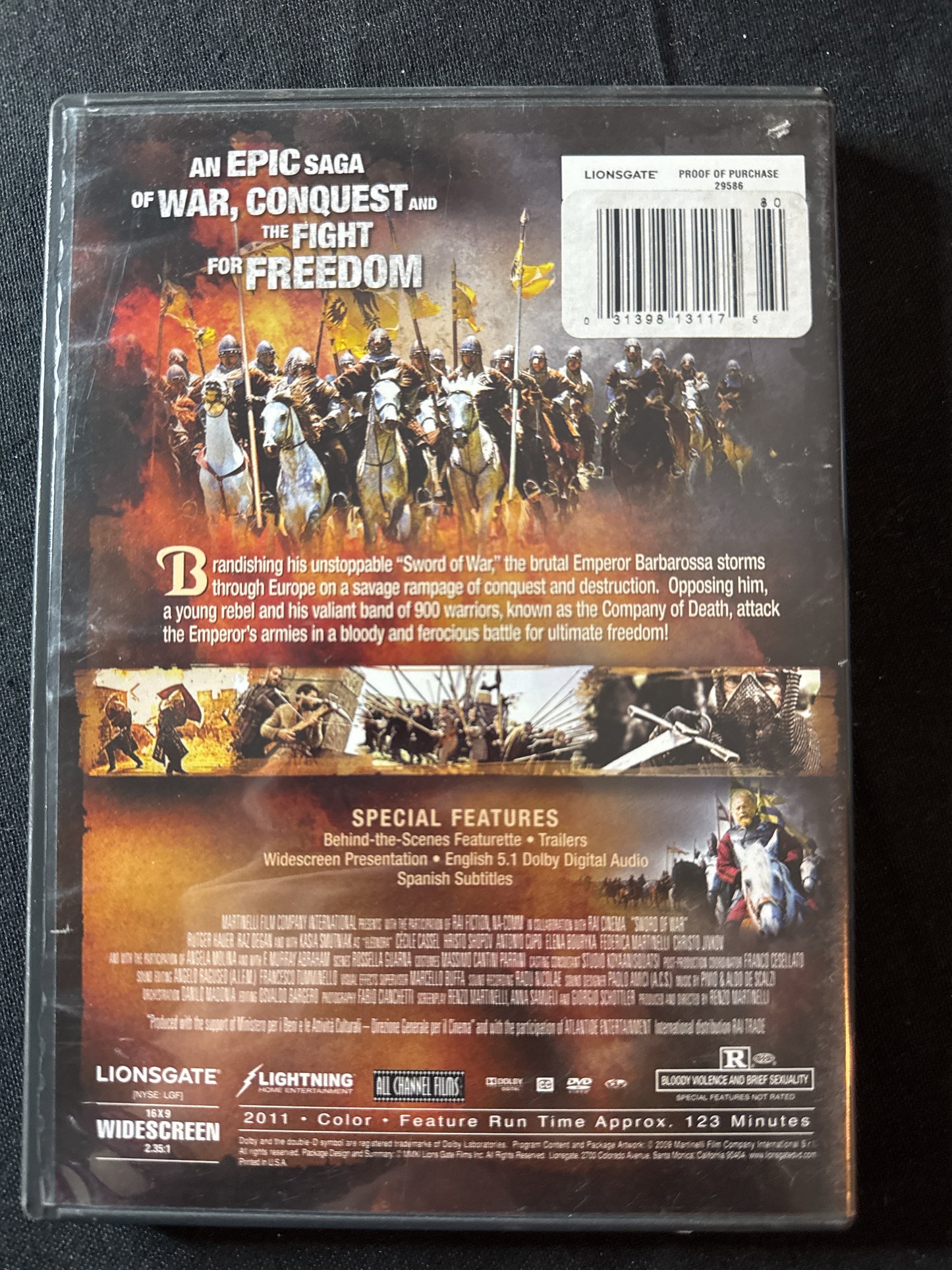 Sword of War DVD