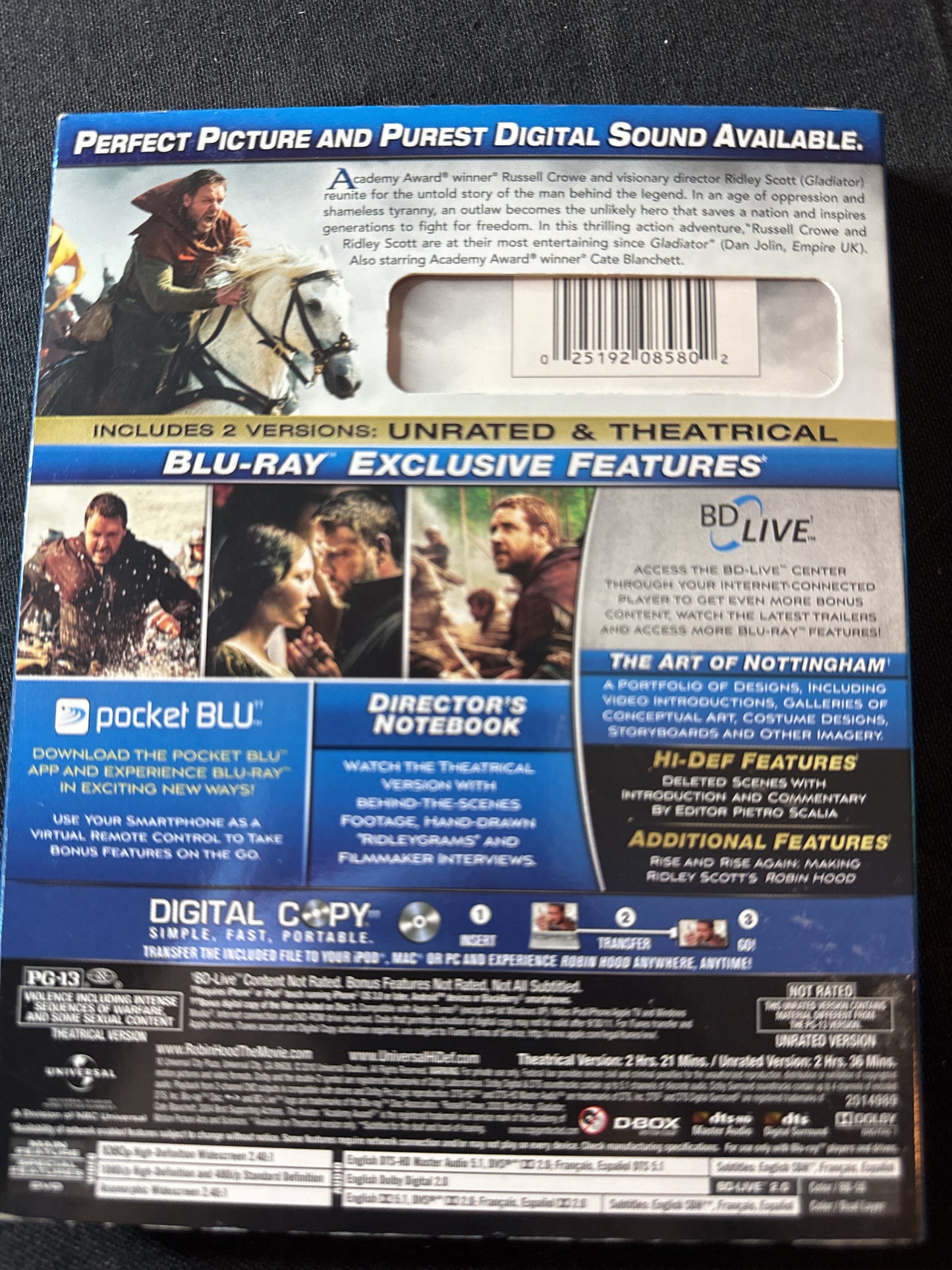 Robin Hood Blu-Ray & DVD w/ Bonus Digital Copy
