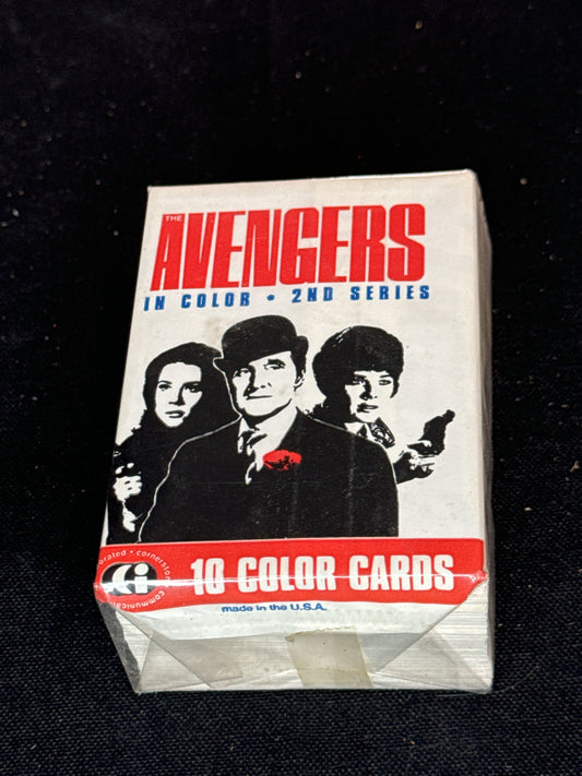 Avengers TV In Color 2nd Series Base Card Set with 10 Color Cards New in Wrapper