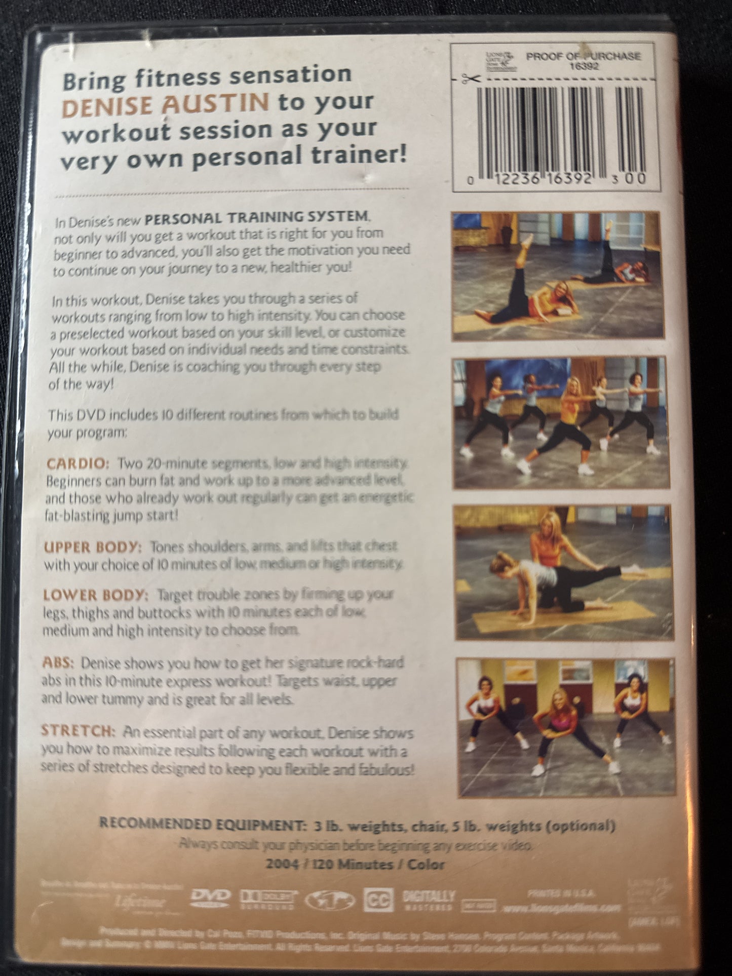 Denise Austin's Personal Training System DVD Plus Diet Tips and Recipe Book Inside