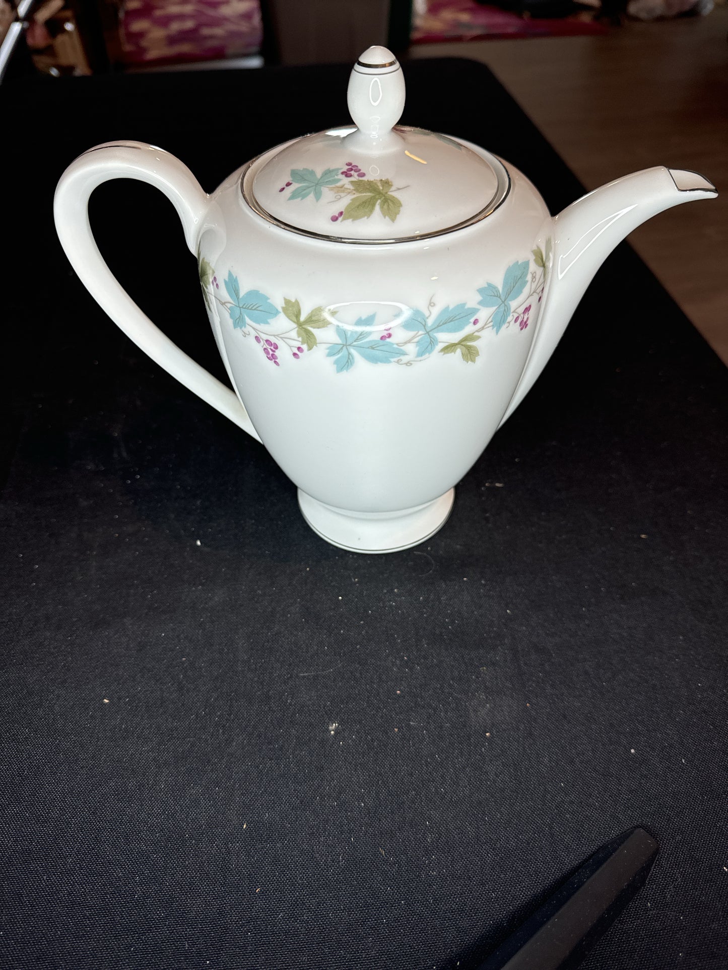 Tea Pot from Fine China of Japan "Vintage" Pattern