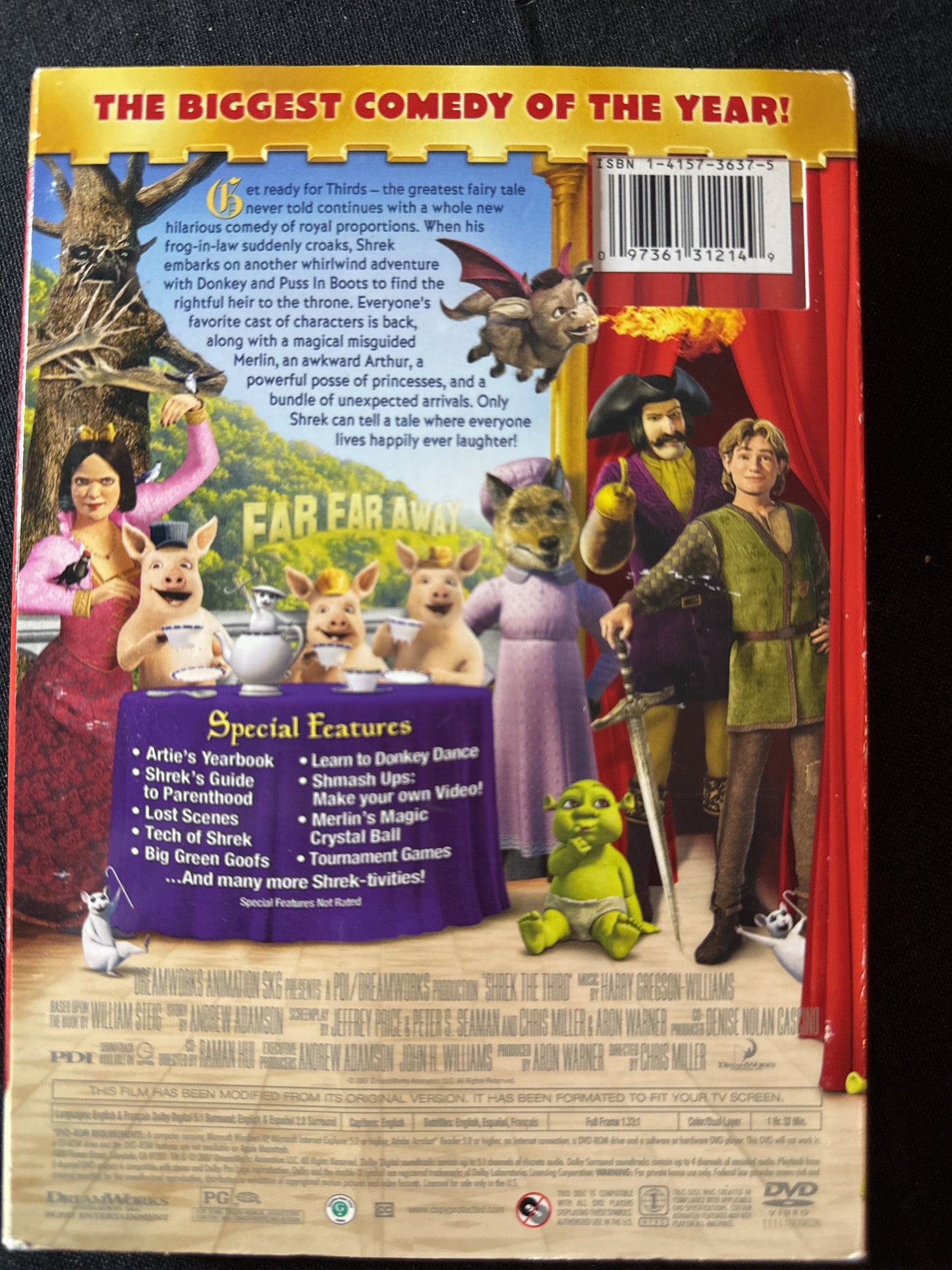 Dreamworks Shrek the Third DVD