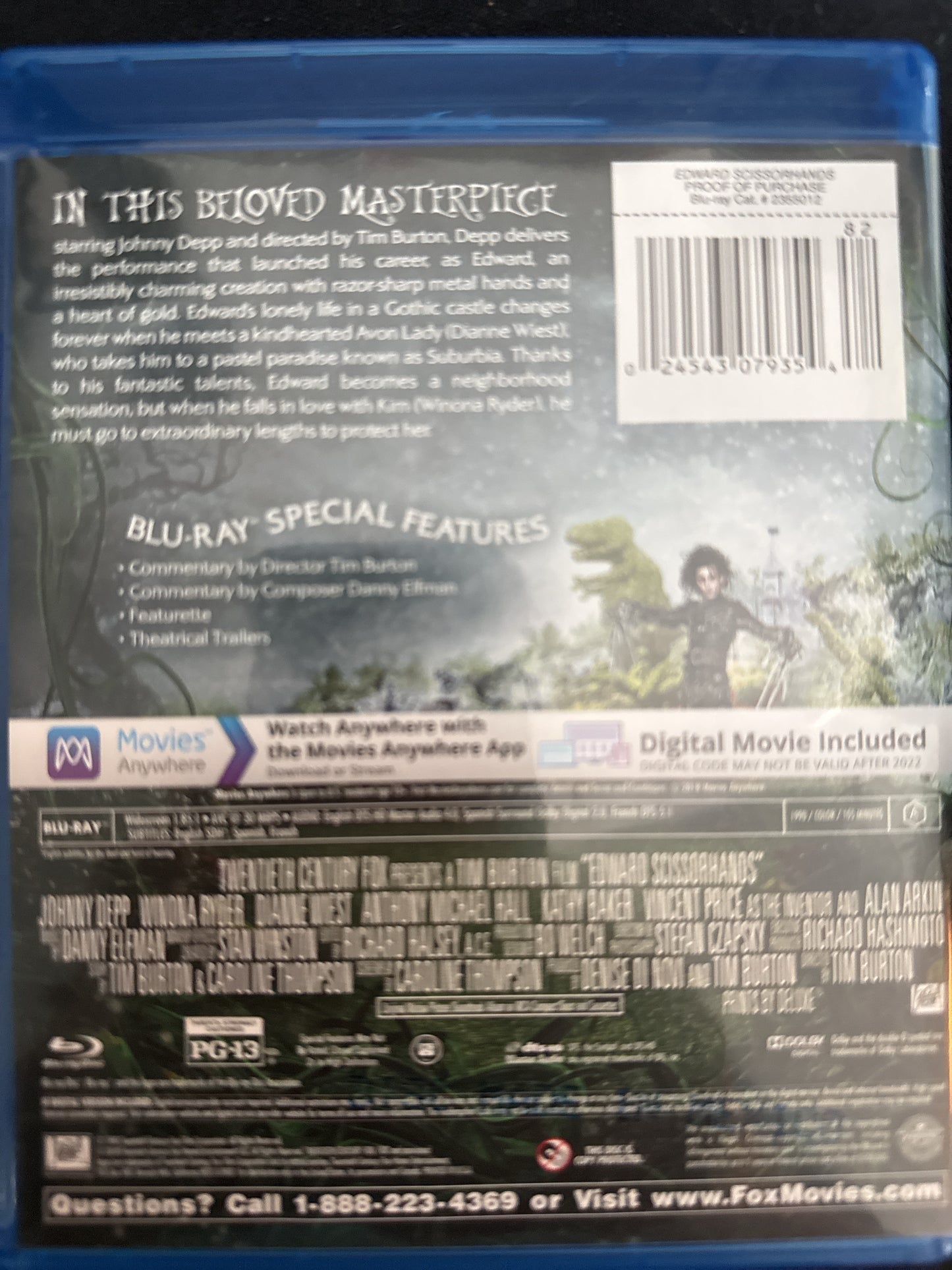 Edward Scissorhands Blu-Ray