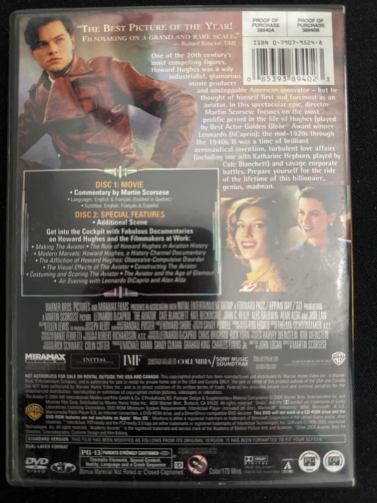 The Aviator DVD 2-Disc Full Screen Edition
