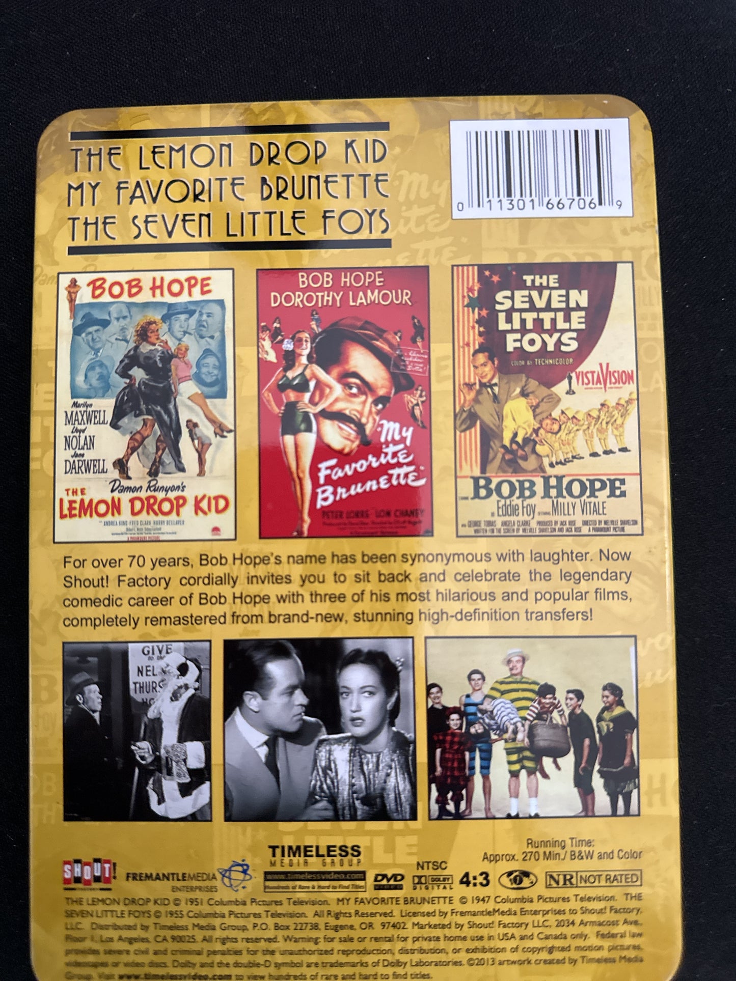 The Bob Hope Collection Three Movies in Metal Case
