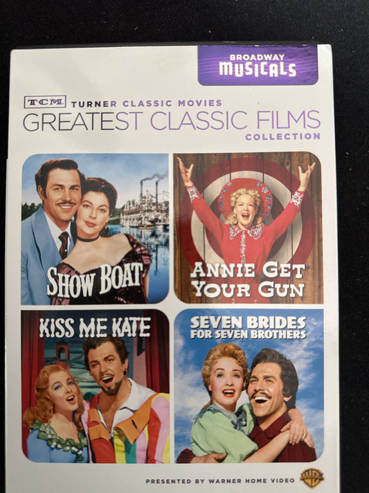 Greatest Classic Films Show Boat, Annie Get Your Gun, Kiss Me Kate, 7 Brides for 7 Brothers DVD