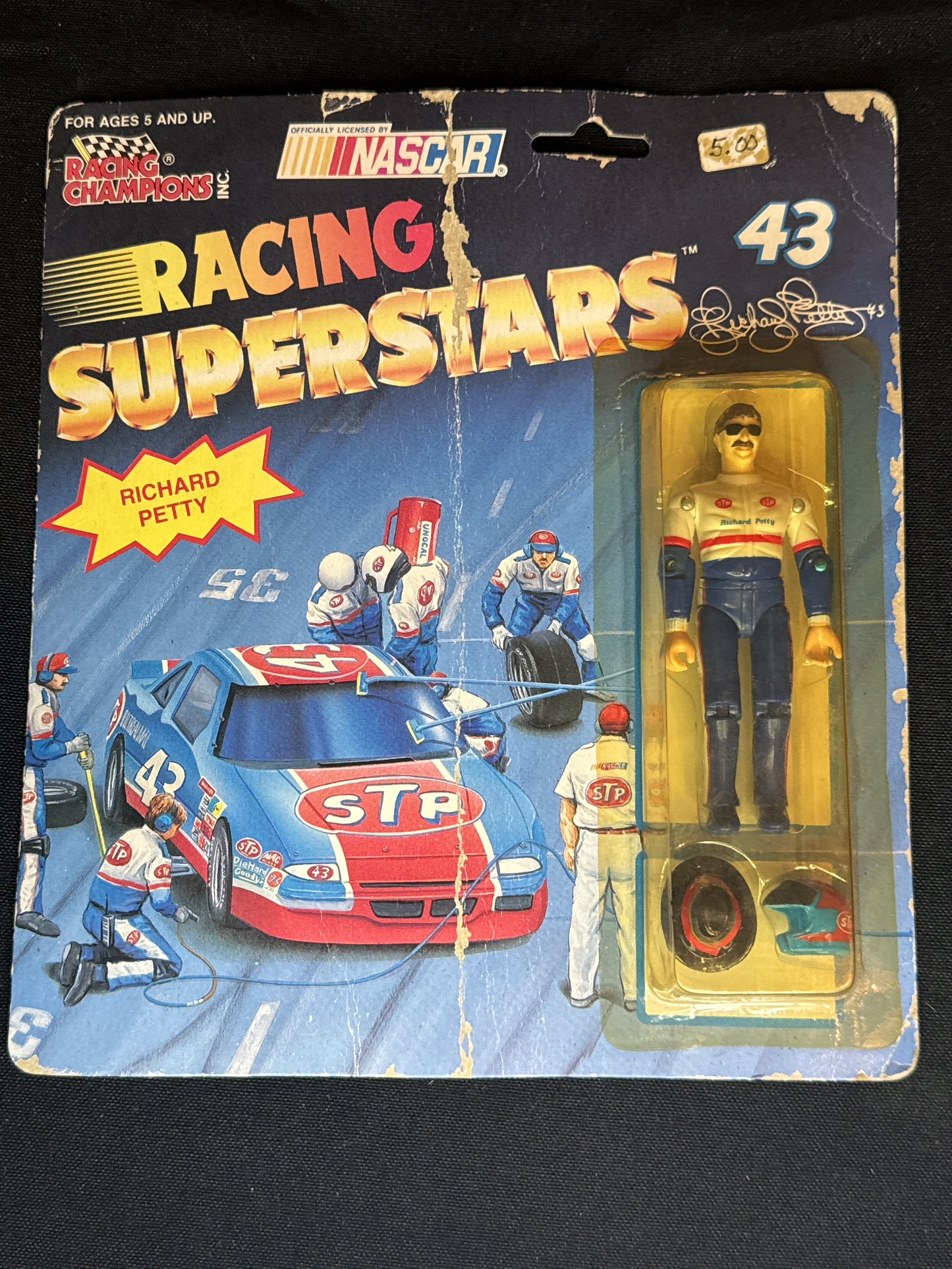 Vintage Richard Petty Racing Superstars Action Figure by Racing Champions Inc.