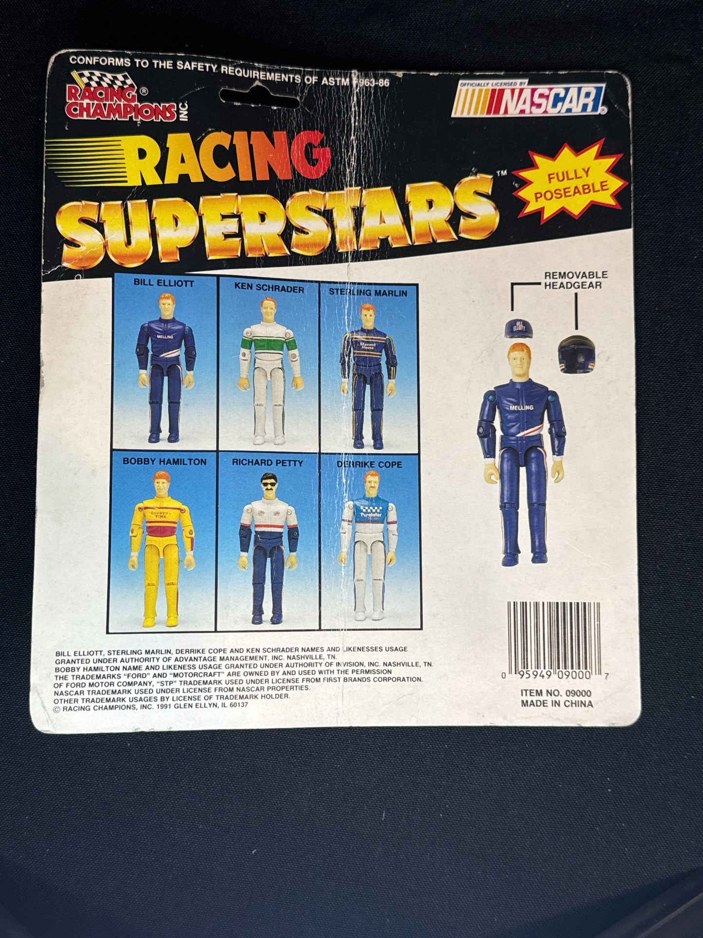 Vintage Richard Petty Racing Superstars Action Figure by Racing Champions Inc.