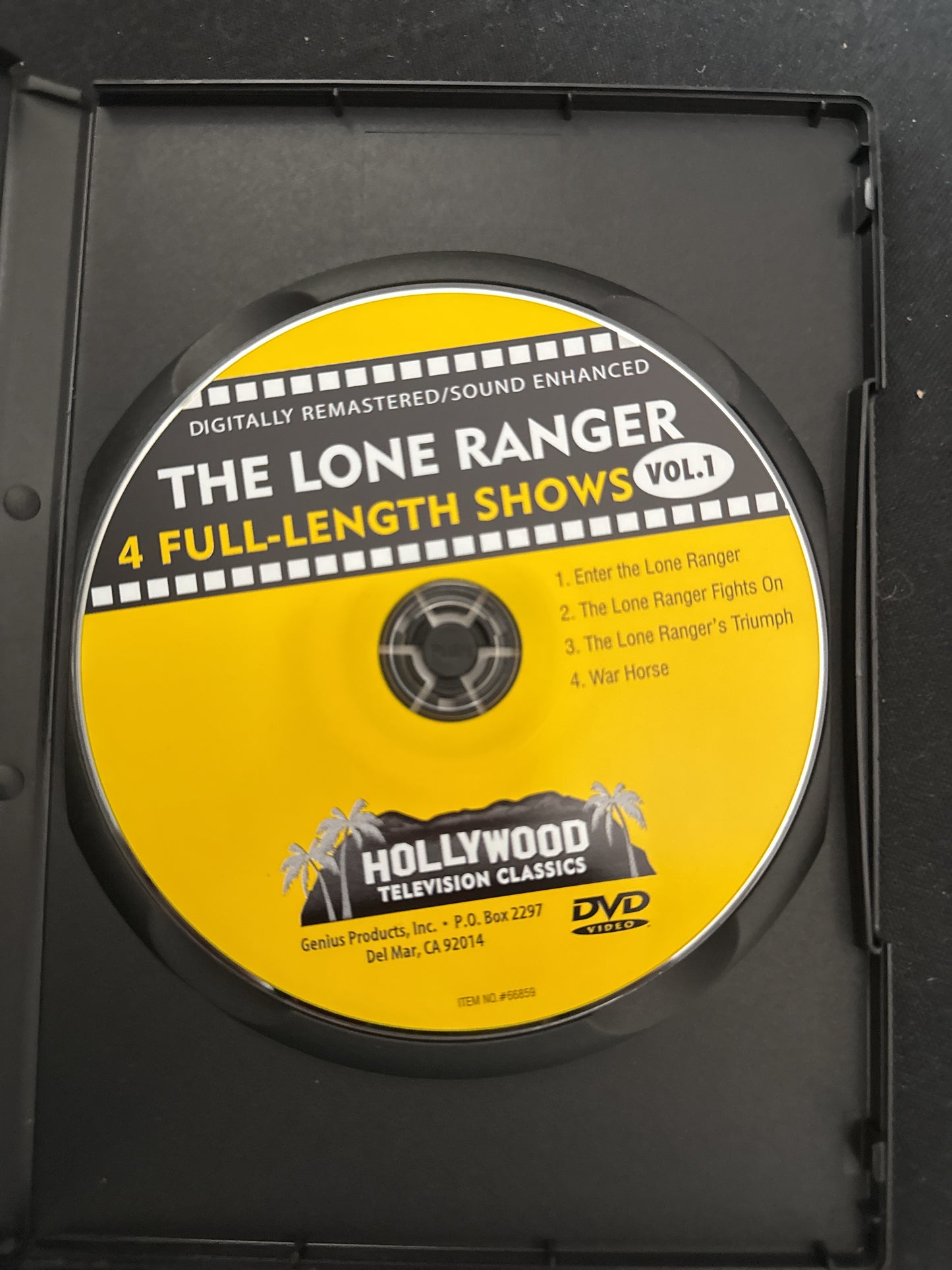 The Lone Ranger 4 Full Length Shows DVD