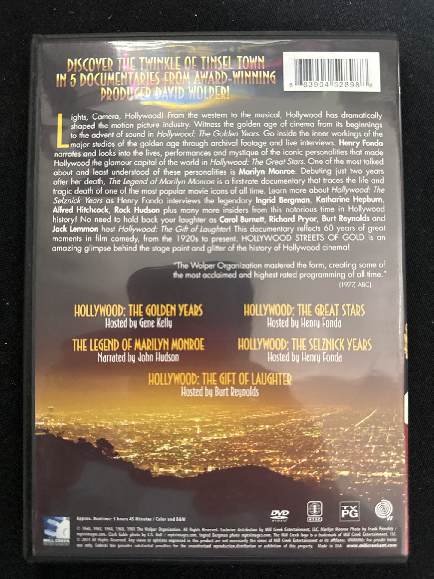 Hollywood Streets of Gold 5 Documentaries DVDs