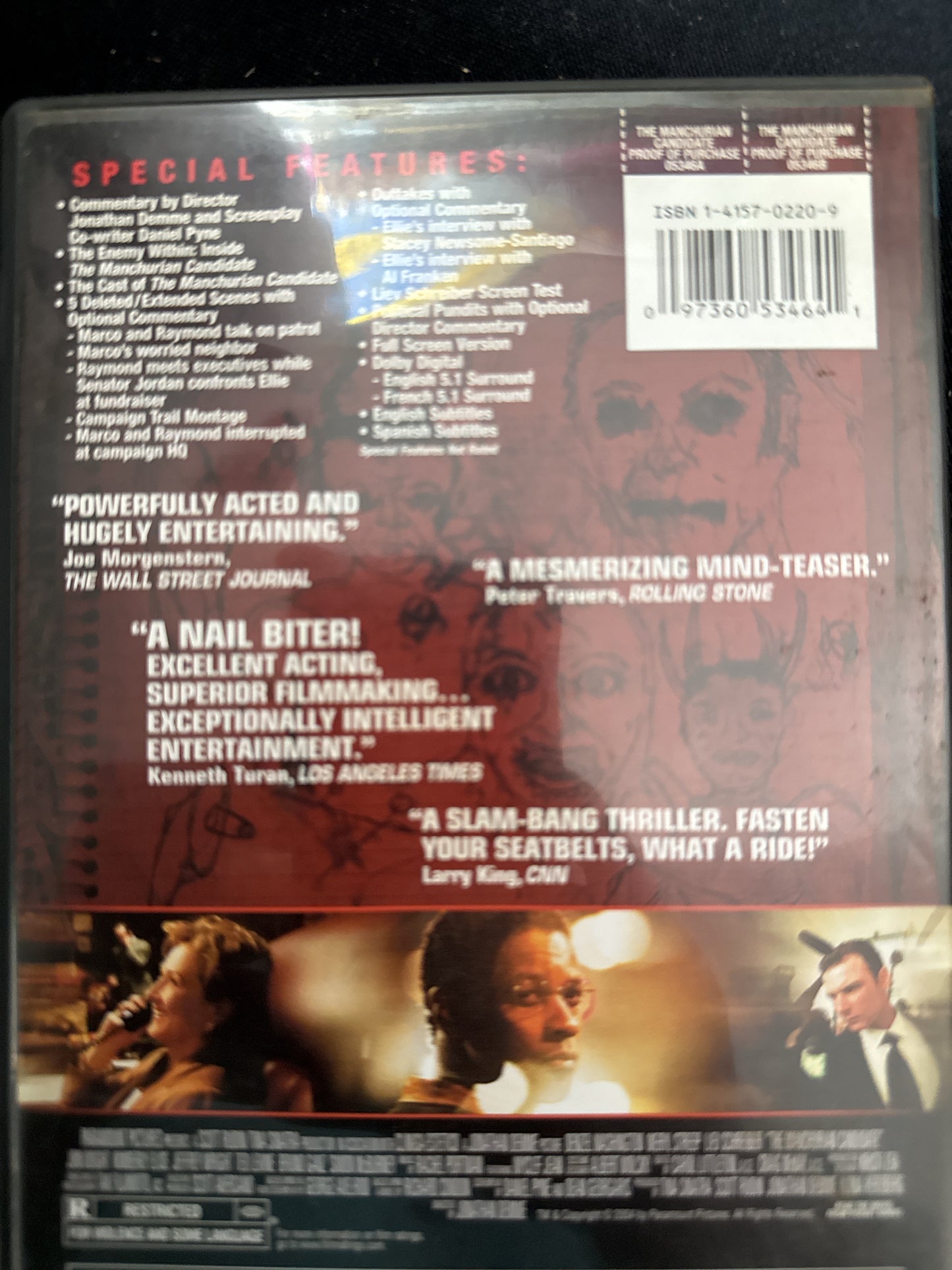 The Manchurian Candidate DVD
