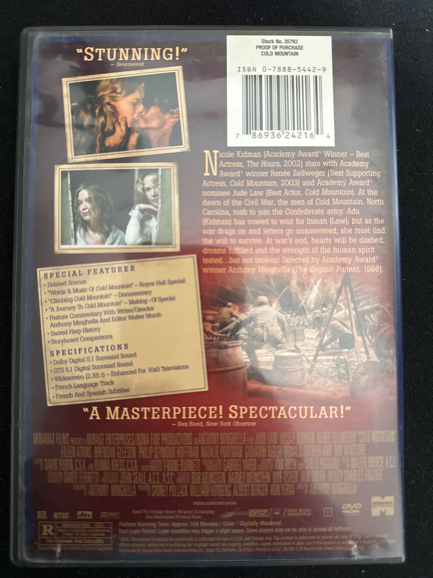 Cold Mountain 2 Disc Set Collector's Edition DVDs
