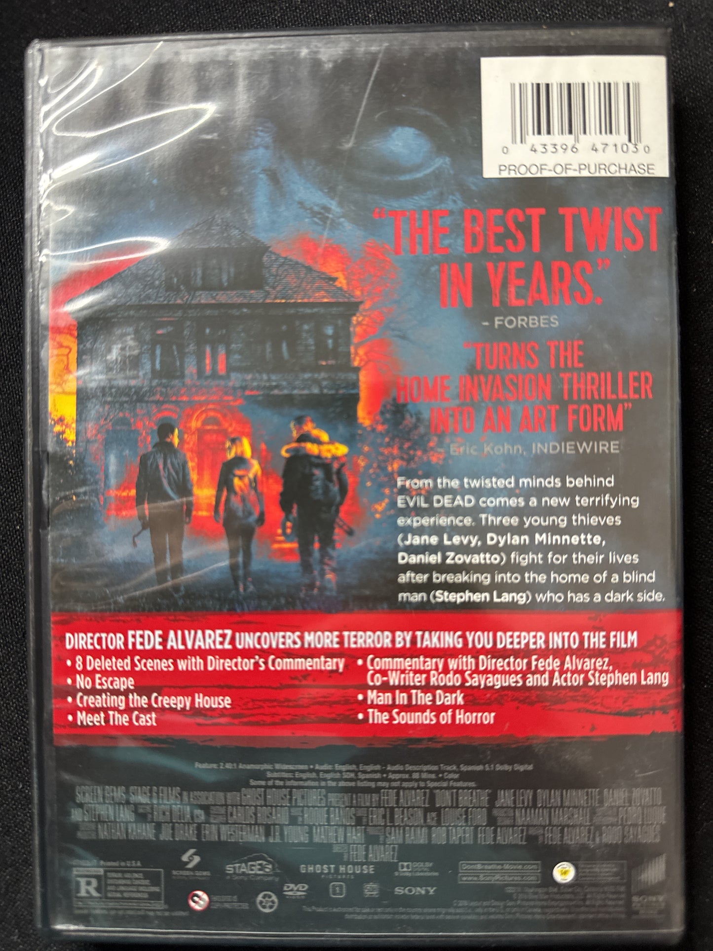 Don't Breathe DVD