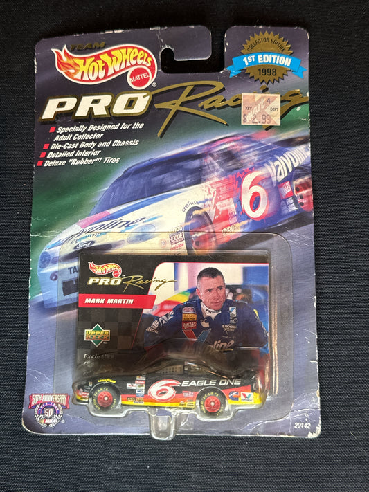 Hot Wheels Pro Racing Mark Martin 1998 1st Edition Upper Deck 1:64 Diecast NIB