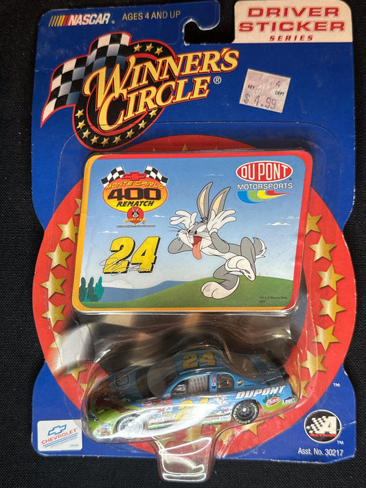 NASCAR Winner's Circle Jeff Gordon #24 Driver Sticker Series Bugs Bunny Rematch 400