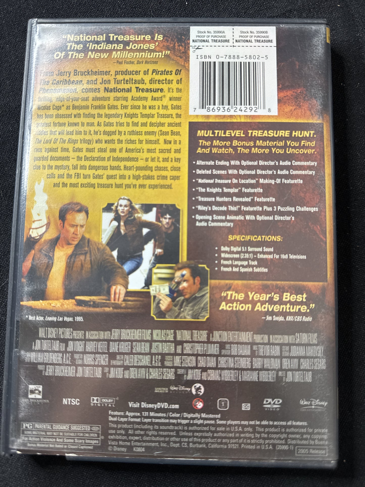 National Treasure DVD