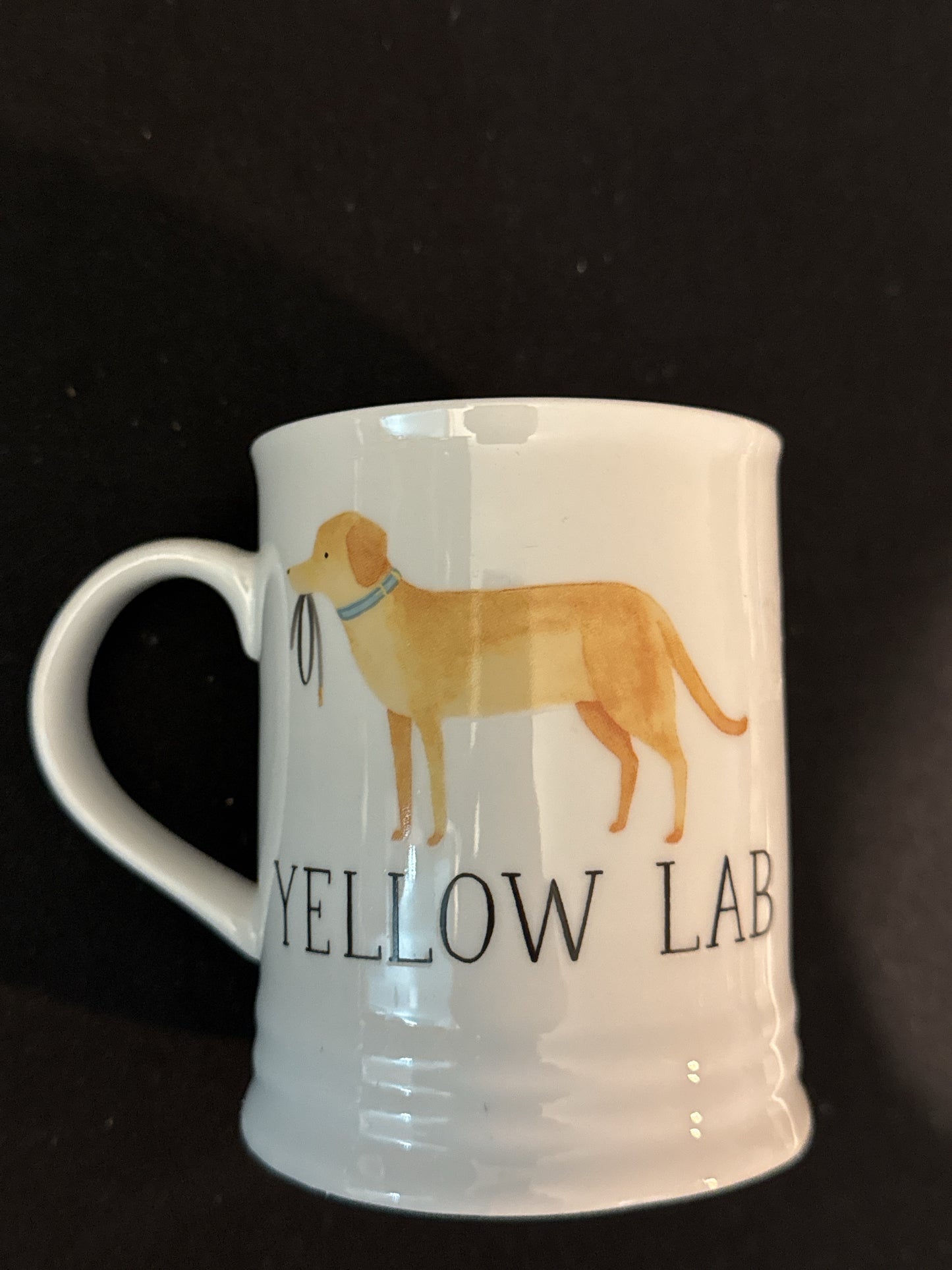 Yellow Lab Dog Coffee Cup Mug Julianna Swaney For Fringe 4.25" Tall