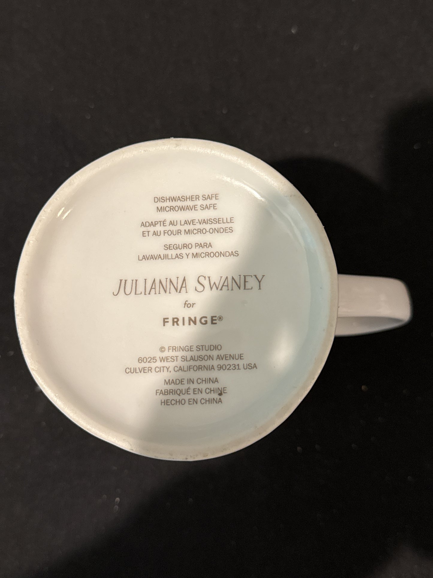 Yellow Lab Dog Coffee Cup Mug Julianna Swaney For Fringe 4.25" Tall