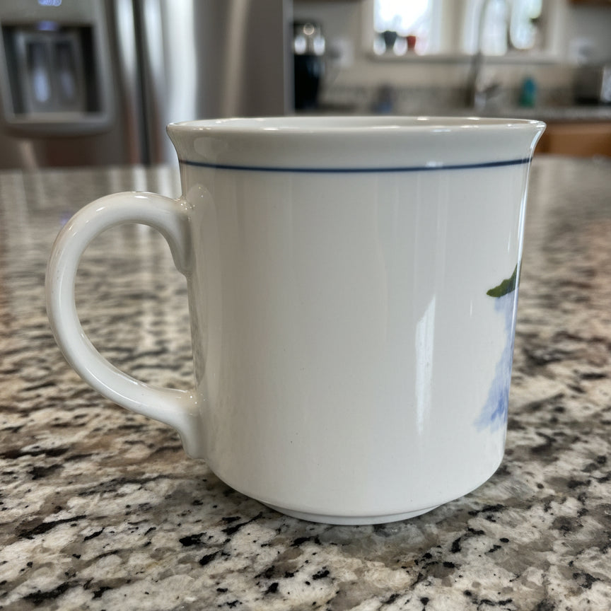 Vintage Otagiri Coffee Mug Cup Japan "A Bad Day Fishin' Beats A Good Day Workin'" 3 5/8" Tall
