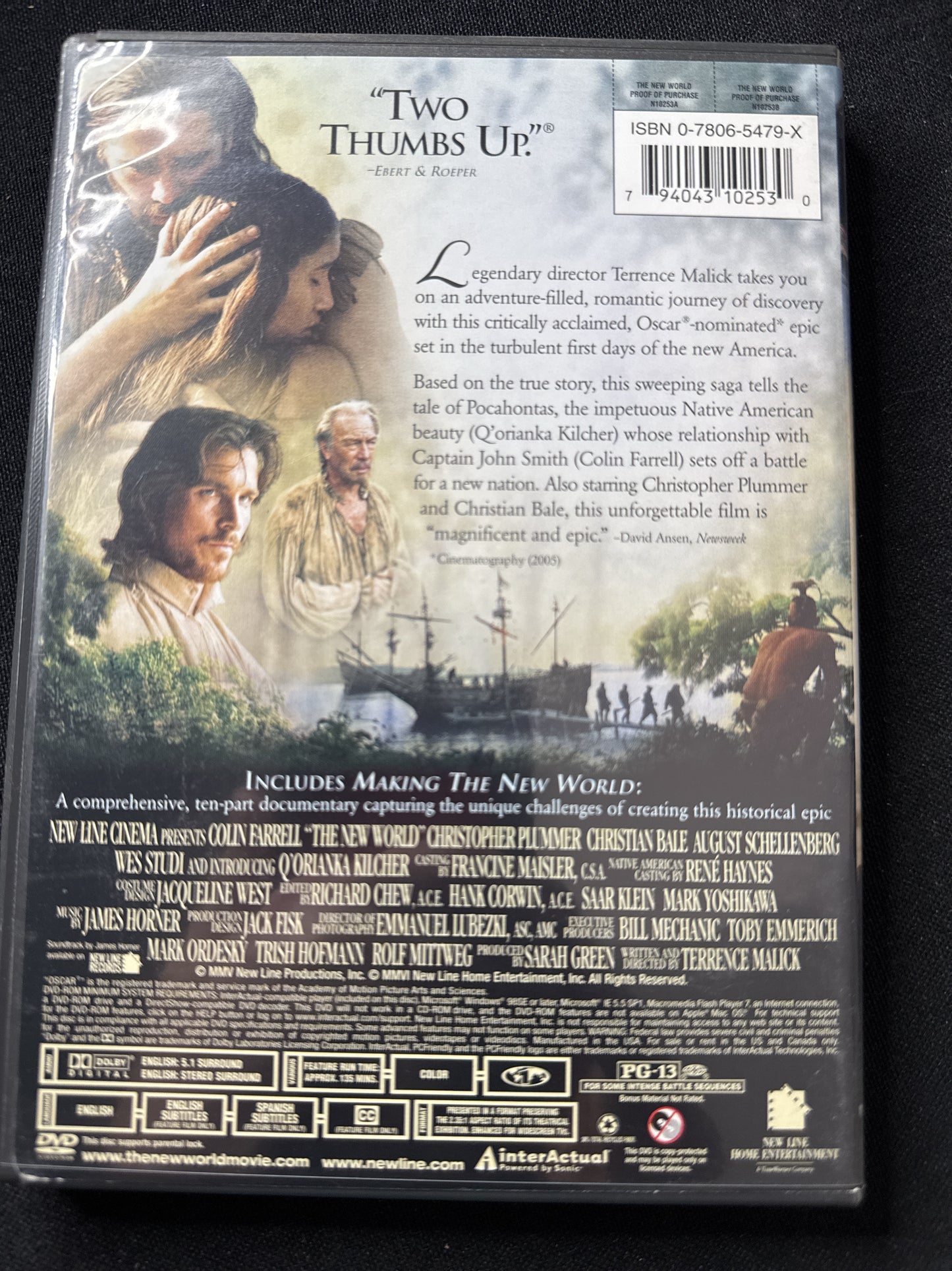 The New World DVD