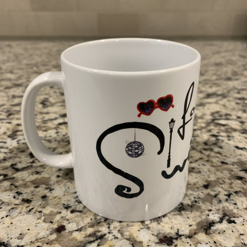 Forever & Always Taylor Swift Swiftie Coffee Cup Mug 3 7/8" Tall