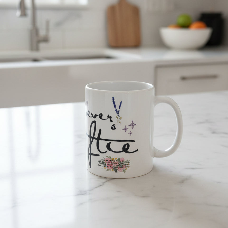 Forever & Always Taylor Swift Swiftie Coffee Cup Mug 3 7/8" Tall