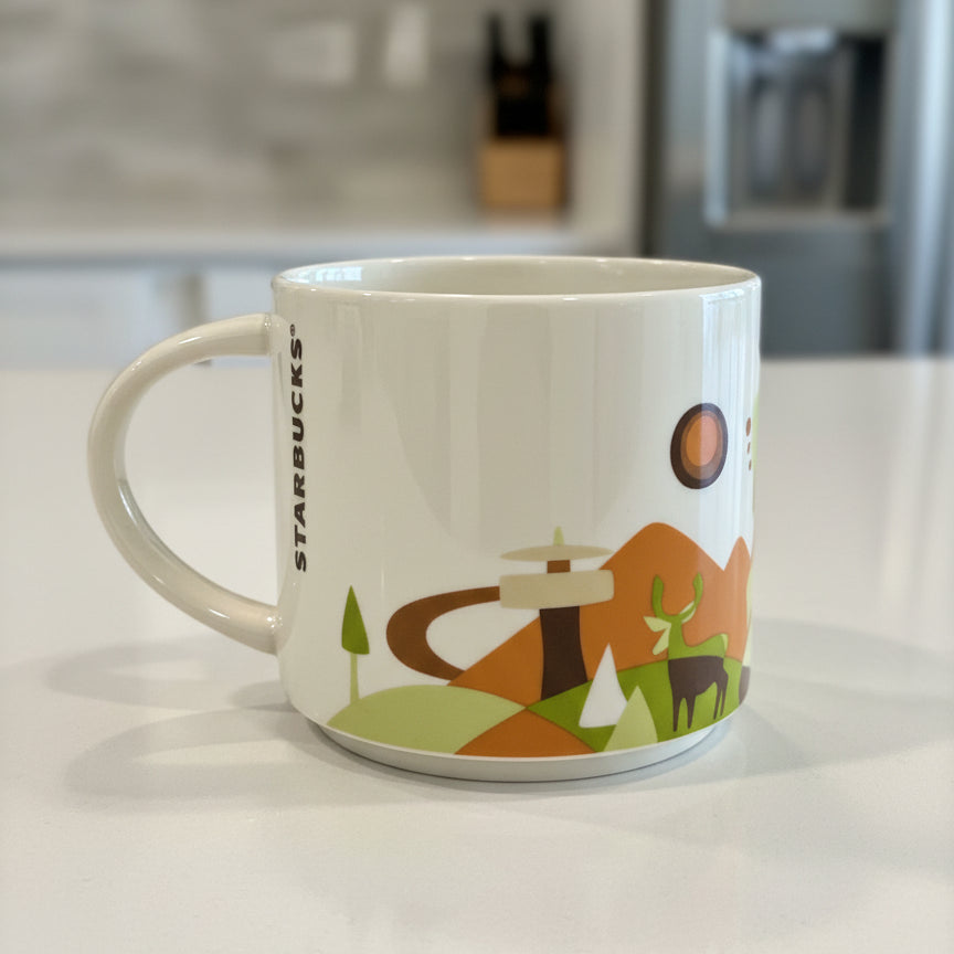 Starbucks You Are Here Series Tennessee 3.5" 14oz Green Interior Coffee Mug Cup