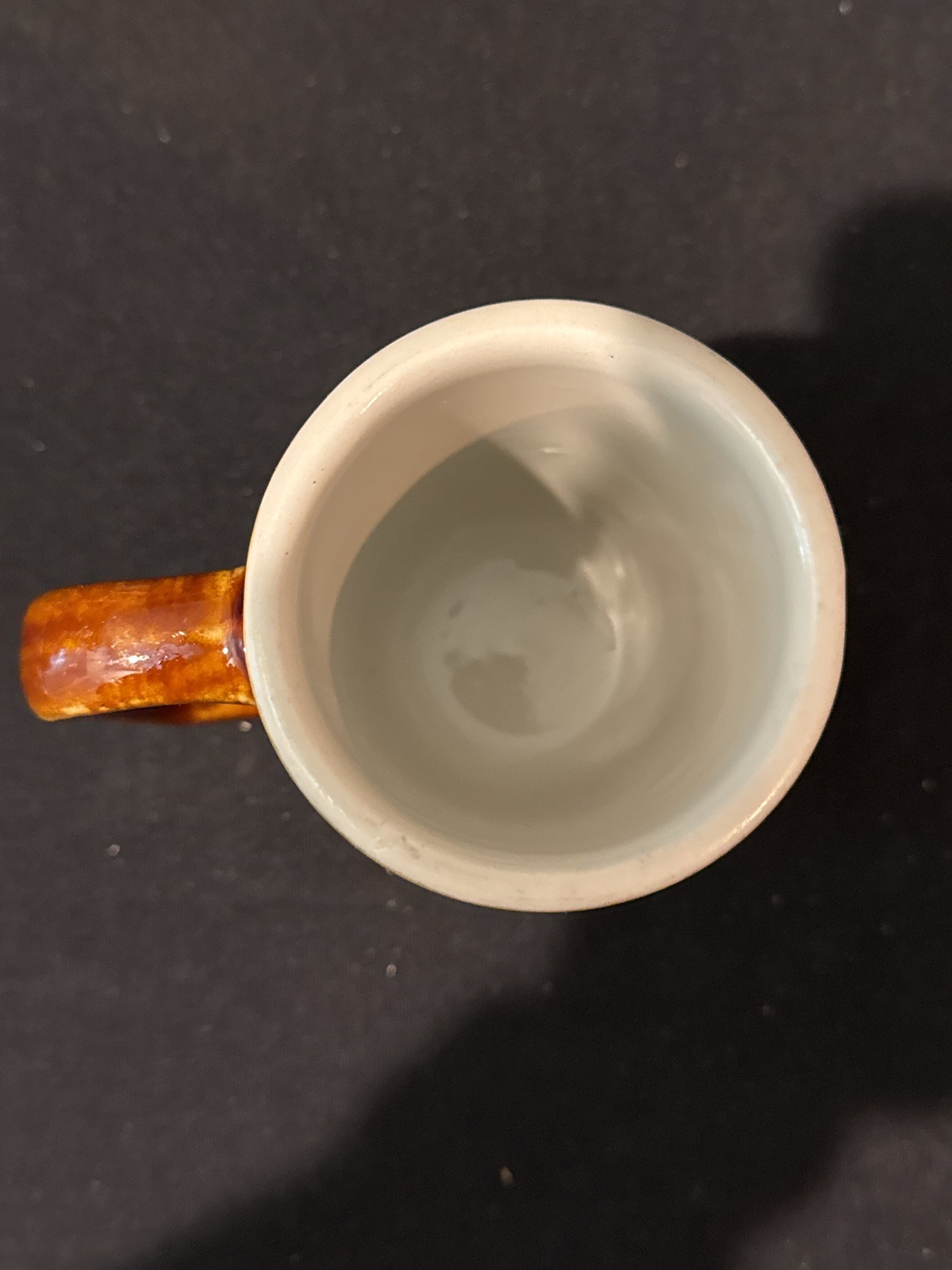 Vintage Hall Made in USA 1318 Brown Glaze Coffee Mug Cup Industrial Strength 4.5" Tall