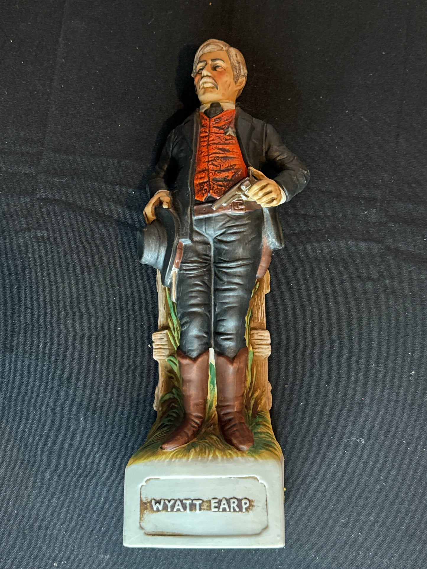 1970s McCormick Wyatt Earp Limited Edition Porcelain Whiskey Decanter EMPTY