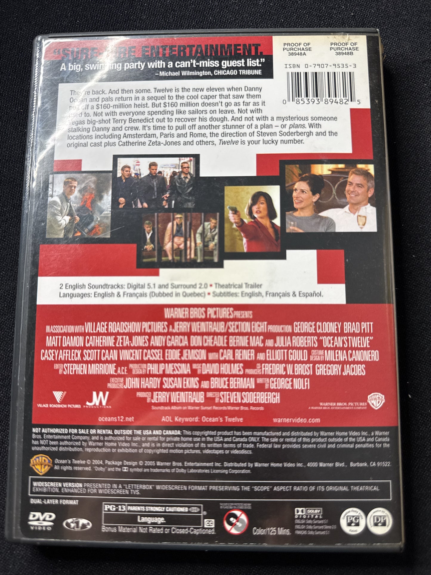 Ocean's Twelve DVD