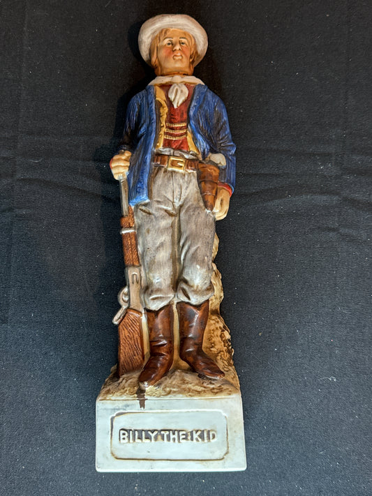 1970s McCormick Whiskey Decanter Billy the Kid 13.5" EMPTY