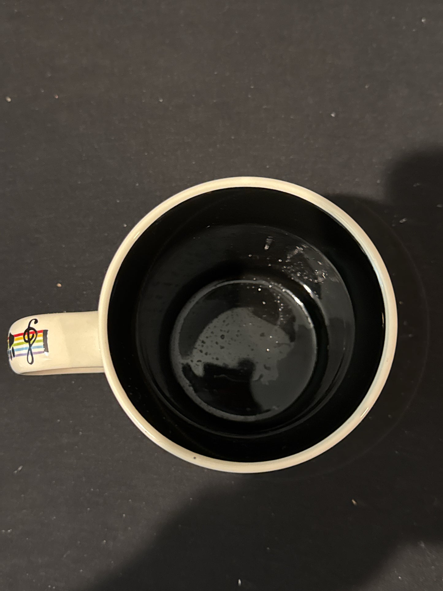 Every Snack You Take...I'll Be Watching You Dog Black Interior Coffee Mug Cup 4.5" Tall