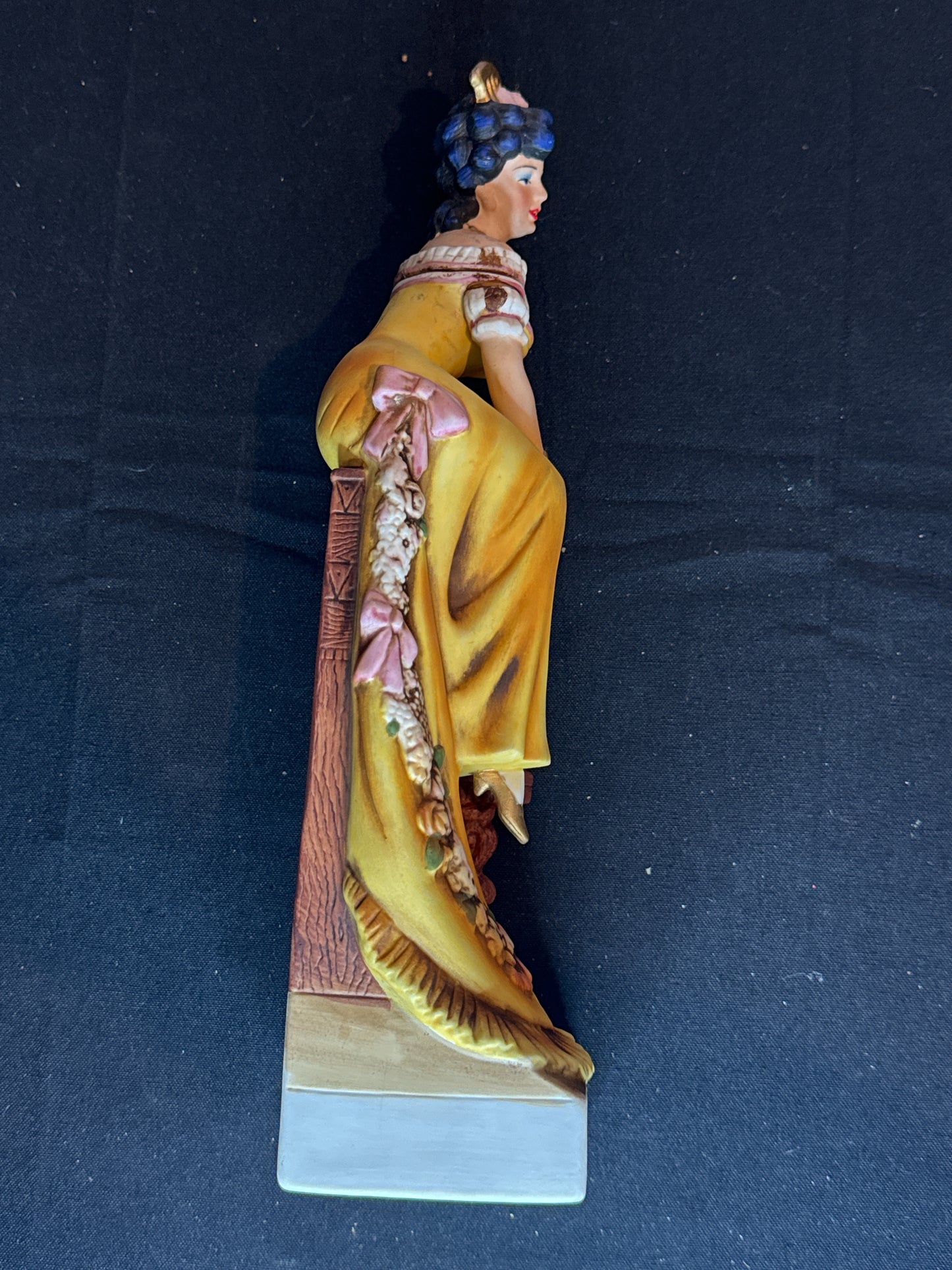 Cyrus Noble Mine Whiskey Decanter Haas Brothers Piano Girl Rare EMPTY Porcelain