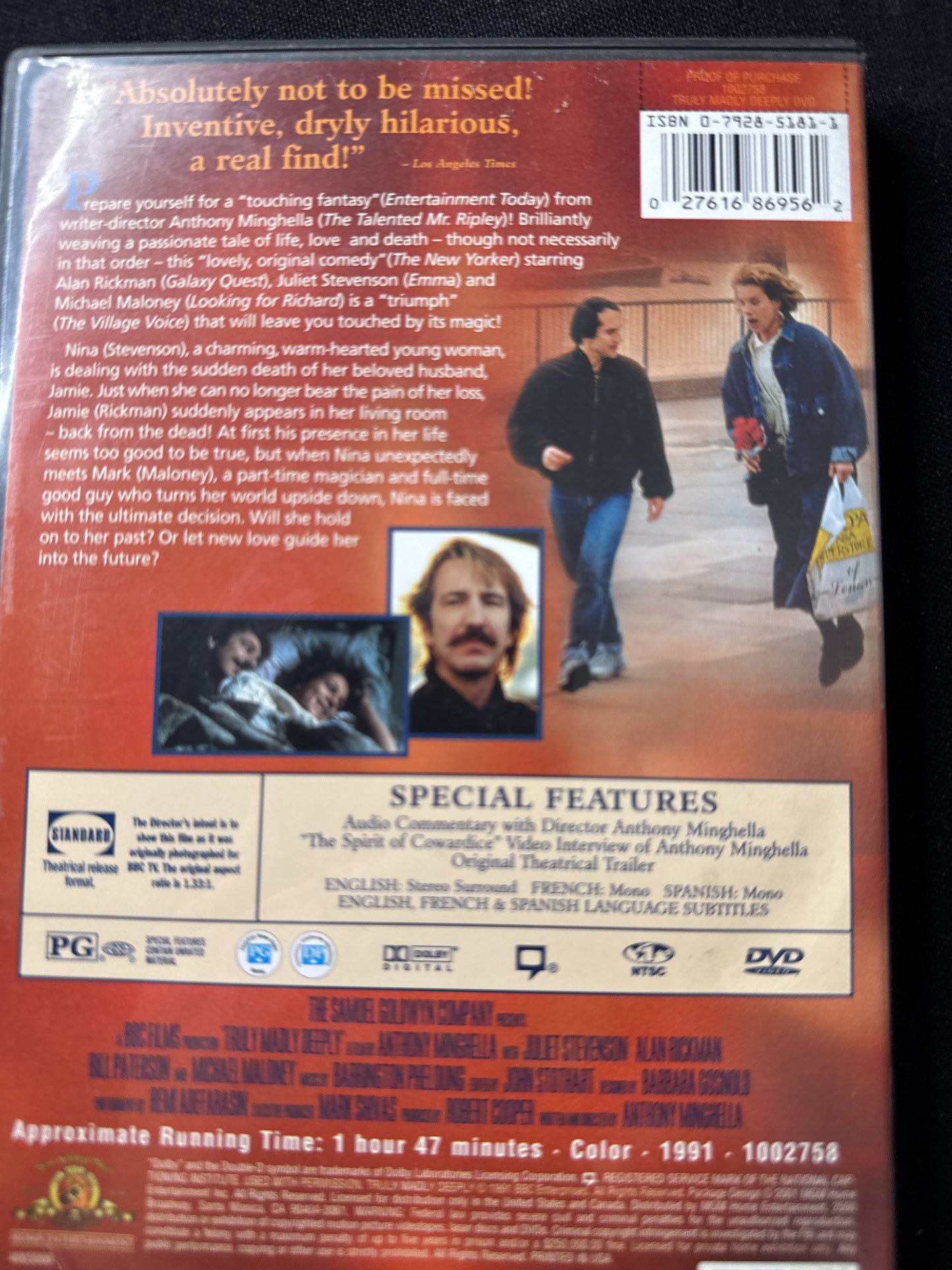 Truly Madly Deeply DVD