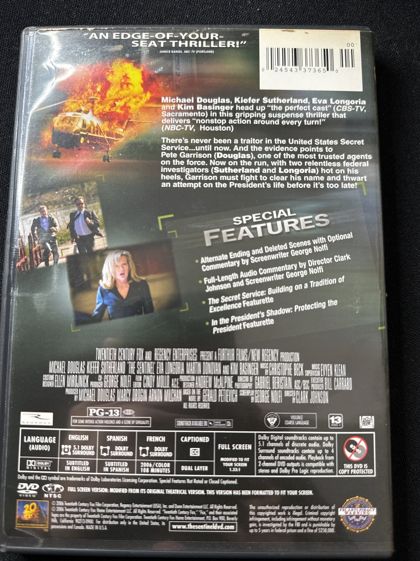 The Sentinel DVD