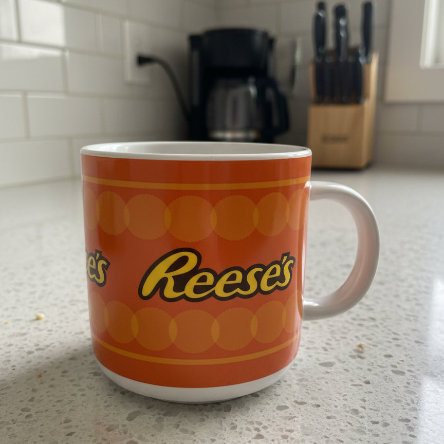 Original Reese's Pieces Coffee Cup Mug Galerie 3.5" Tall