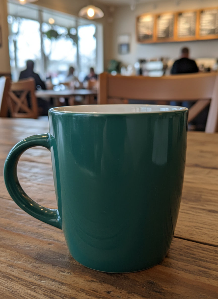 Vintage 2020 Starbucks Green Mermaid Logo 20oz 4" Tall White Interior