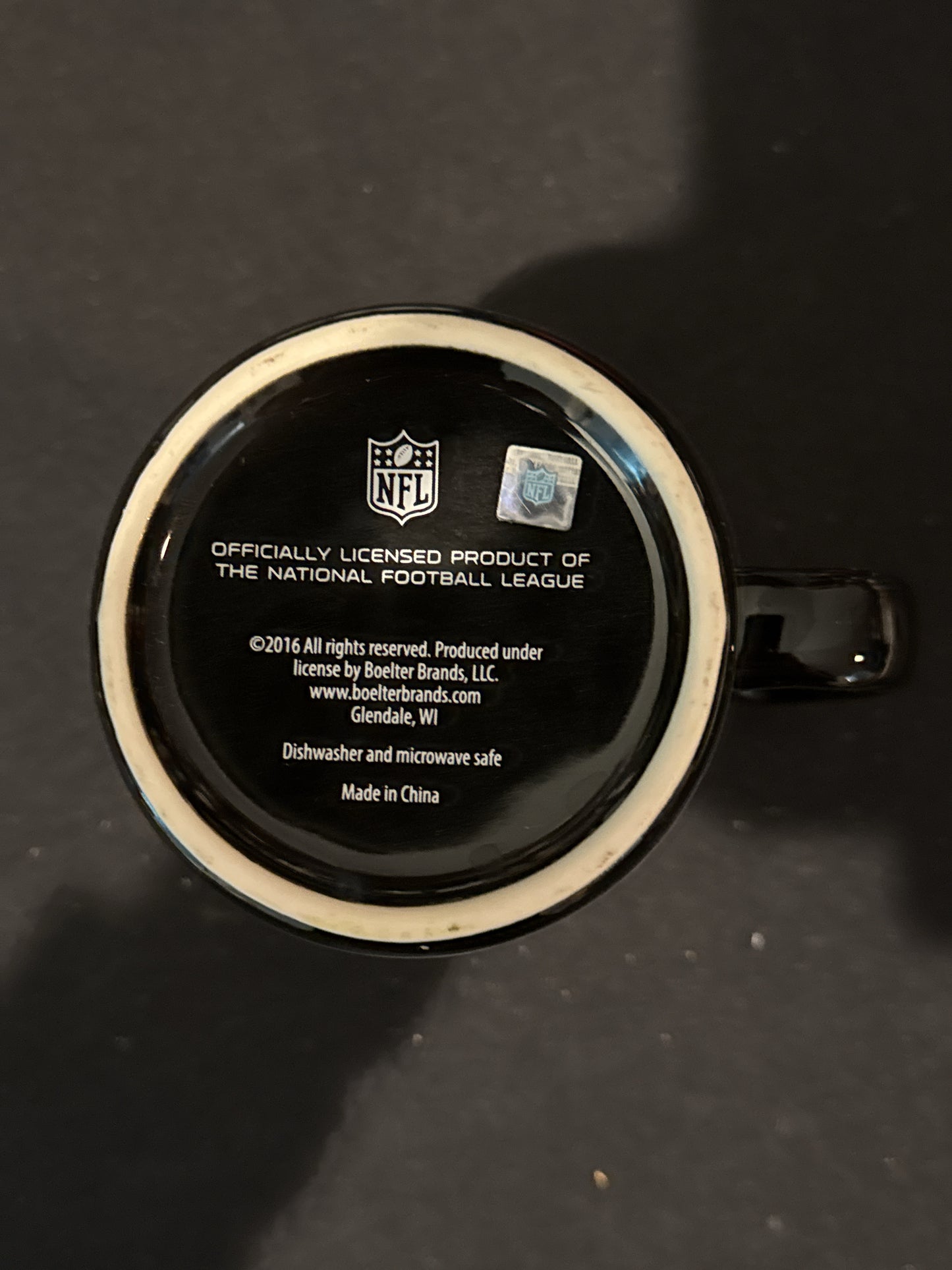 Carolina Panthers Blue & Black NFL Gear Coffee Cup Mug 4 5/8" Tall