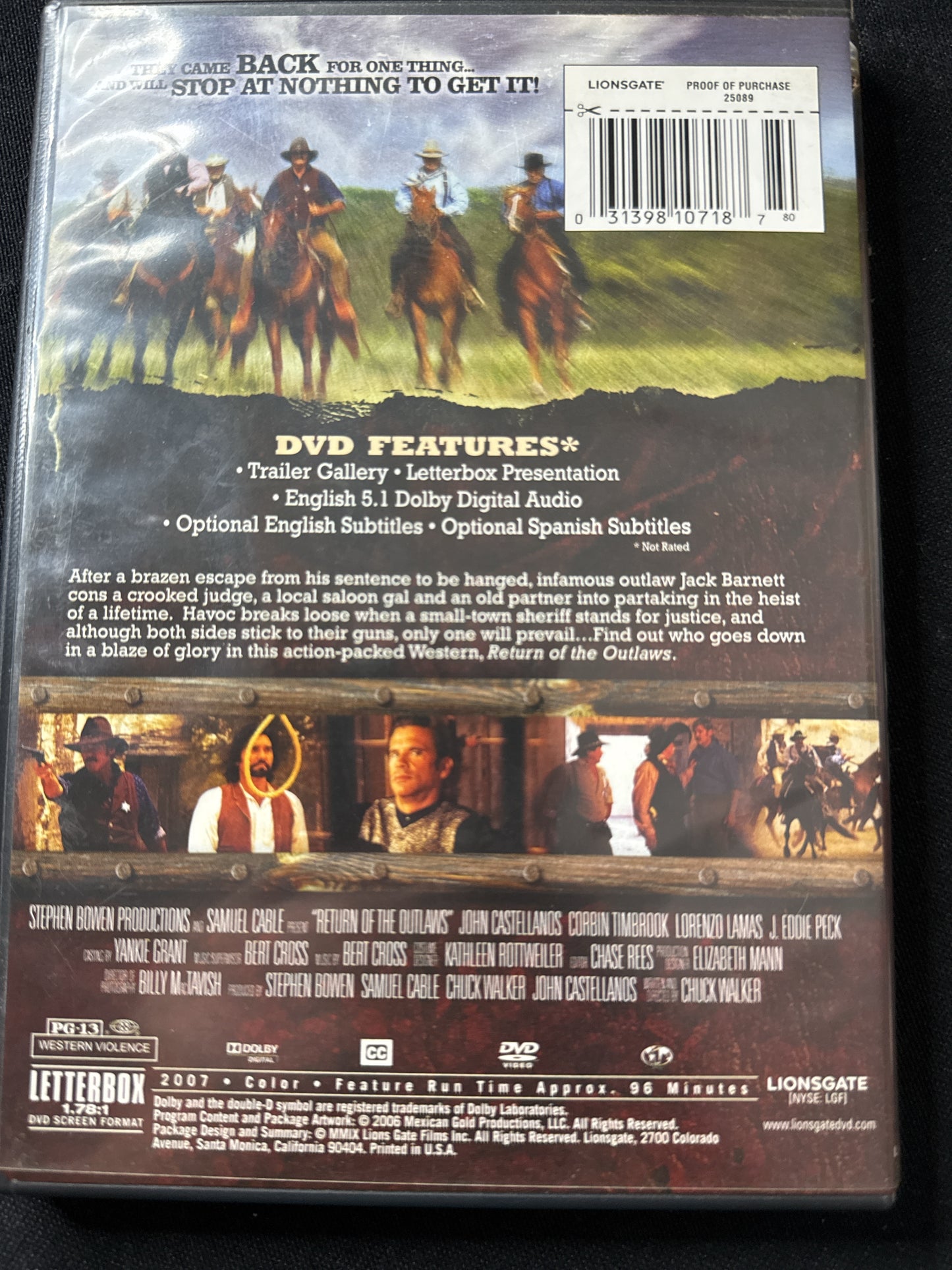 Return of the Outlaws DVD