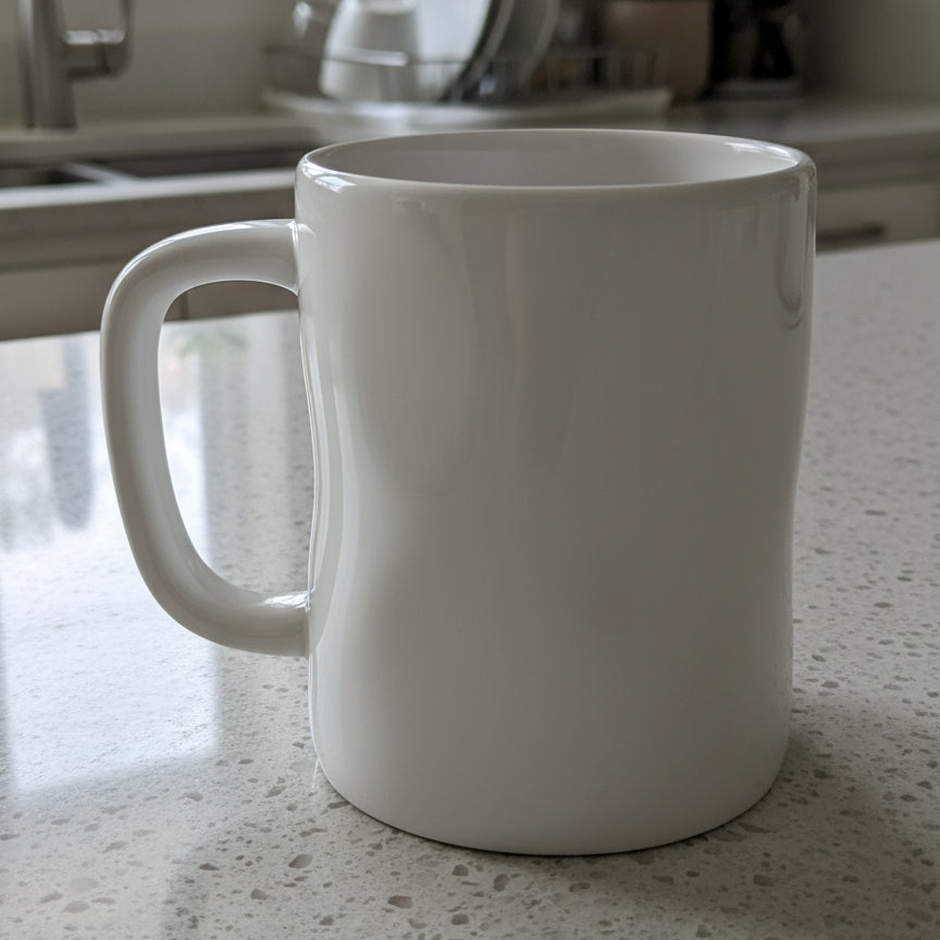 Rae Dunn Balance Coffee Cup Mug 4 5/8" Tall
