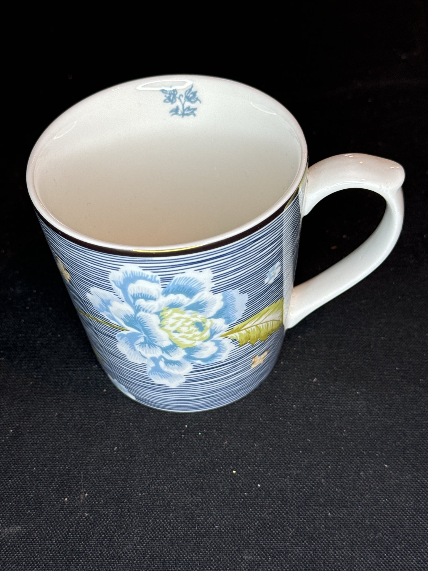 Laura Ashley Heritage Collectables Midnight Pinstripe Mug 10Oz New Inventory